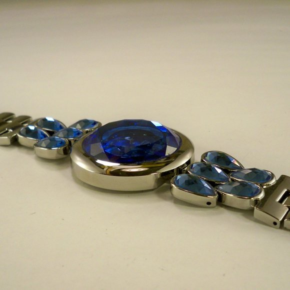 Genoa 18K White Gold IP *Crystals Watch main image 4